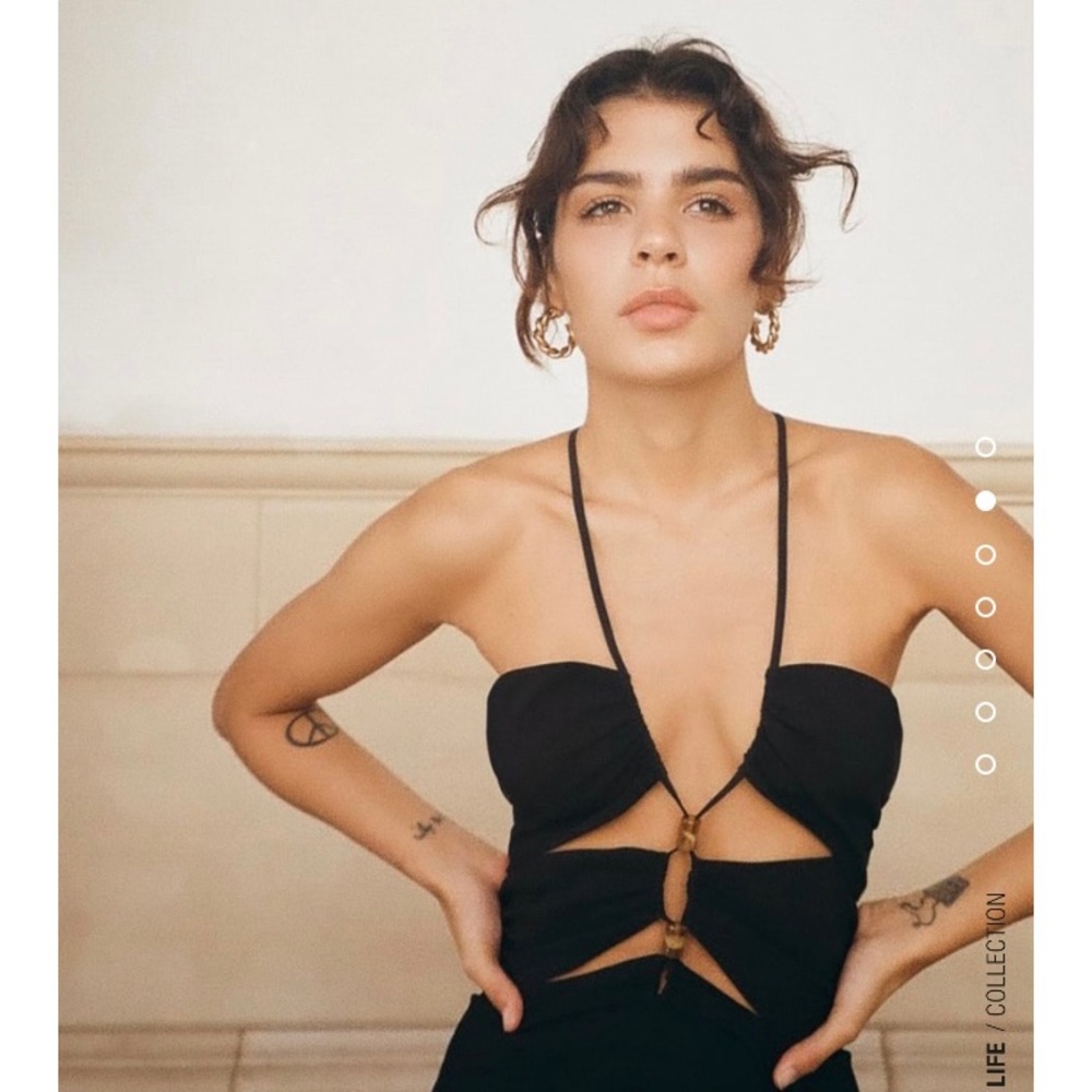 NWT 🔥 Zara Black cutout dress
